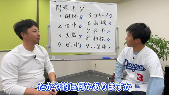 吉見一起さん、中日・土田龍空選手について言及する