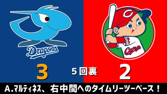 10月30日(金)　セ・リーグ公式戦「中日vs.広島」　スコア速報