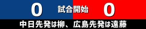 4月3日(日)　セ・リーグ公式戦「中日vs.広島」【試合結果、打席結果】　中日、1-0で勝利！　中日・柳裕也投手が圧巻の完封勝利！！！チームはこれで3連勝！！！