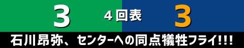 9月21日(木)　セ・リーグ公式戦「ヤクルトvs.中日」【全打席結果速報】　大島洋平、木下拓哉、小笠原慎之介らが出場！！！