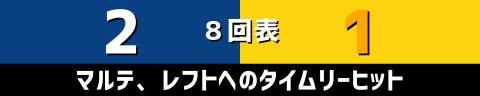 9月22日(水)　セ・リーグ公式戦「中日vs.阪神」【試合結果、打席結果】　中日、2-1で勝利！　接戦を制して連敗を5で止める！！！