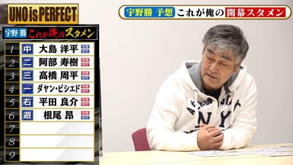 宇野勝さんが考える『俺の中日ドラゴンズ2021開幕スタメン』　ショートの選手は京田陽太選手ではなく…？【動画】