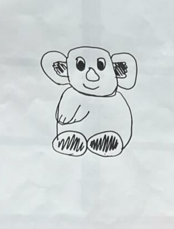 中日ドラフト1位・金丸夢斗、コアラを描く