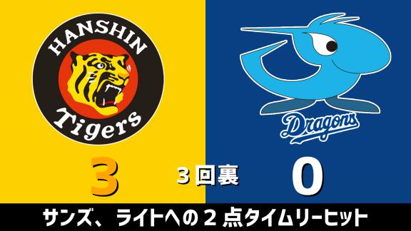 7月17日(金)　セ・リーグ公式戦「阪神vs.中日」　スコア速報