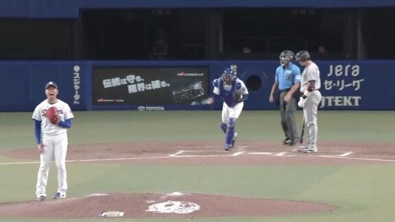 中日・松山晋也、ピンチを招くも試合を締める!!!
