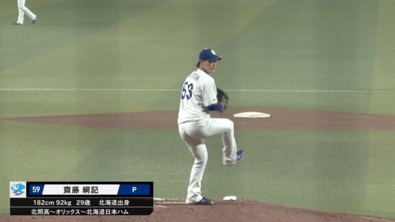 中日・齋藤綱記、好投を見せる！！！