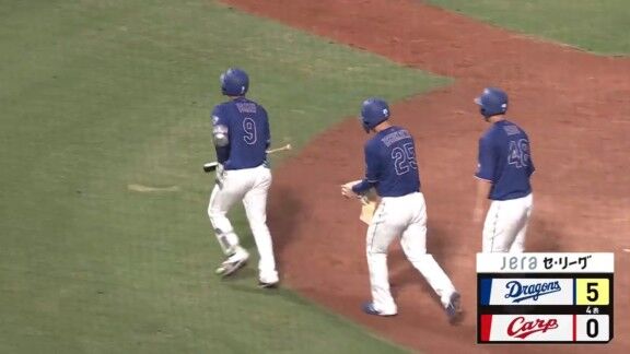 中日ドラゴンズ、石伊雄太の3ランホームランで追加点！！！