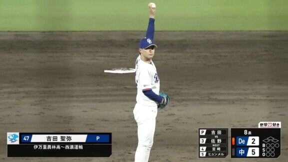 中日・吉田聖弥、今日も無失点リリーフ！！！