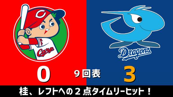 11月11日(水)　セ・リーグ最終戦「広島vs.中日」　スコア速報