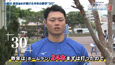 中日・細川成也が今年目指す“数字”