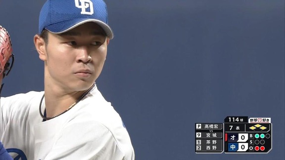 ベンチの中日・高橋宏斗投手へ周りの選手たちが…