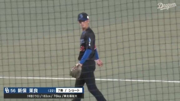 中日ドラフト5位・新保茉良、実戦復帰！！！