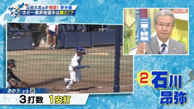 山田久志さん「中日・石川昂弥と岡林勇希は1軍ではなく2軍で野球漬けに！ 今は一日中野球をやらせて下さい！」