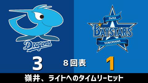 4月7日(水)　セ・リーグ公式戦「中日vs.DeNA」【試合結果、打席結果】　中日、3-1で勝利！連敗を3で止める！！！