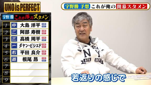 宇野勝さんが考える『俺の中日ドラゴンズ2021開幕スタメン』　ショートの選手は京田陽太選手ではなく…？【動画】