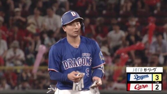 中日ドラゴンズ、石伊雄太のタイムリーツーベースで勝ち越し！！！