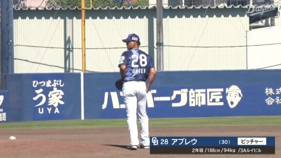 中日新助っ人・アブレウ、今日の登板結果