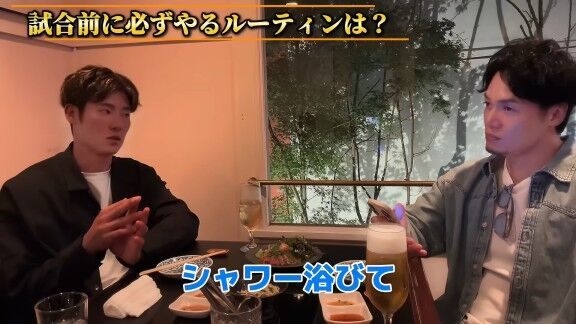 Q.試合前に必ずやるルーティンは？ → 中日・上林誠知が明かす