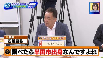 ギャオス内藤さん「溝脇隼人が中日キャンプで一番輝いていた野手です！」　槙原寛己さん「石川昂弥をすっごく応援してる！」