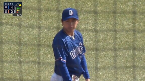 中日・三浦瑞樹、3月17日(火) ファーム公式戦「巨人vs.中日」での登板結果