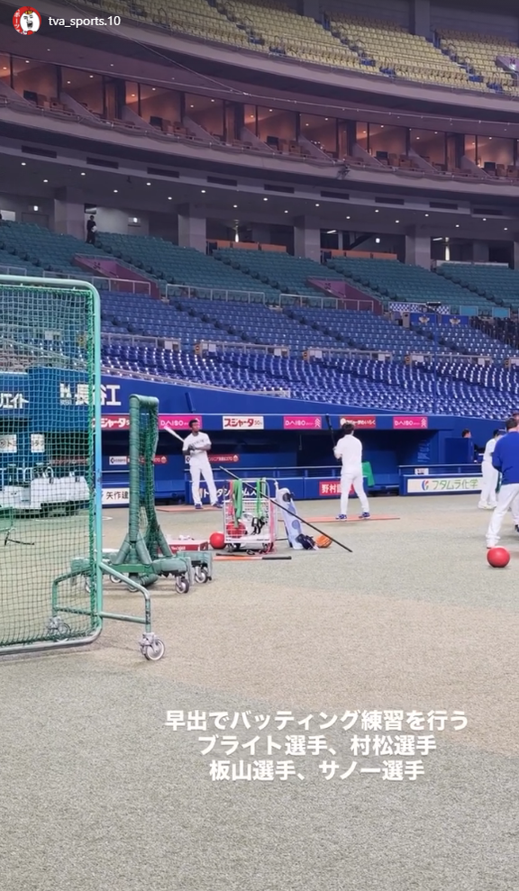 中日ドラゴンズ、4人の選手が早出打撃練習