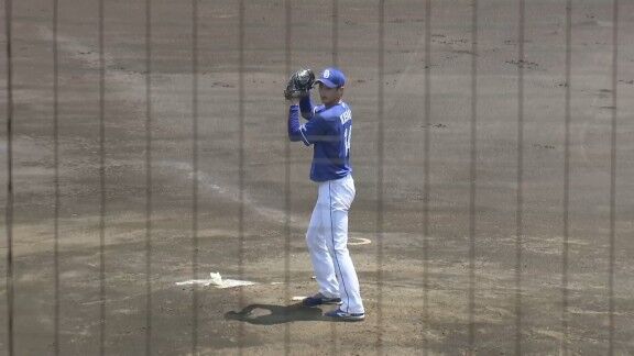 中日・草加勝、58球まで球数を伸ばす