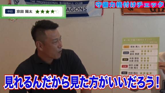 井端弘和さん「中日・京田陽太選手は守備の時に○○○を見ていない！」【動画】