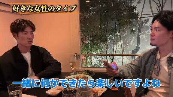 Q.好きな女性のタイプは? → 中日・上林誠知が回答