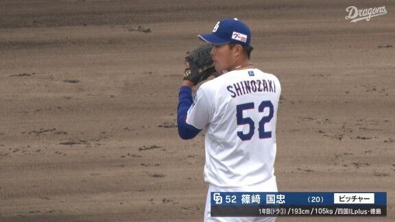 中日ドラフト3位・篠﨑国忠、見事なピッチングを披露する！！！