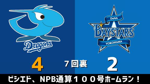 10月21日(水)　セ・リーグ公式戦「中日vs.DeNA」　スコア速報