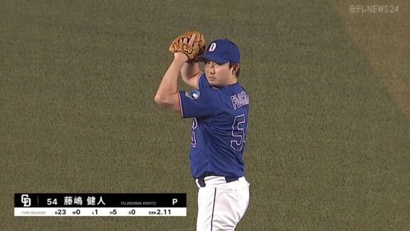 中日・藤嶋健人、好投を見せる