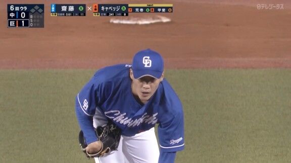 中日・齋藤綱記、無失点ピッチング!!!