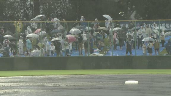 中日・石橋康太捕手、雨天中止が決まり、めちゃくちゃ残念そうな顔になる