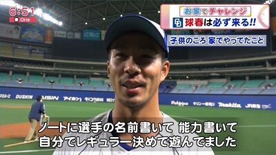 中日・福田永将選手が子供の頃、家にいる時やっていたものとは…？