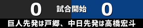 8月25日(木)　セ・リーグ公式戦「巨人vs.中日」【全打席結果速報】　土田龍空、石橋康太、高橋宏斗らが出場！！！