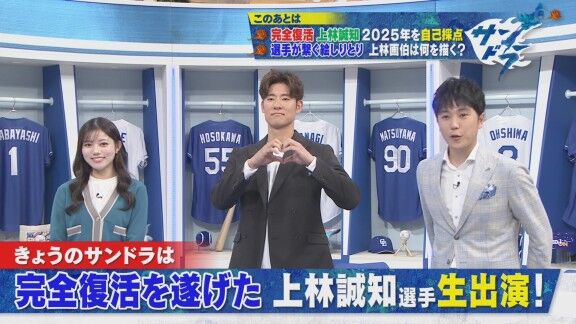 中日・上林誠知、サンデードラゴンズに生出演！！！