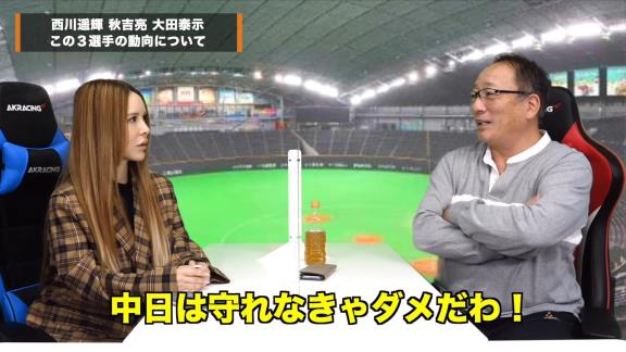 高木豊さん「中日はノンテンダーの西川遥輝を獲ったほうがいいと思うよ！」