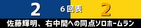 6月23日(水)　セ・リーグ公式戦「中日vs.阪神」【試合結果、打席結果】　中日、6-2で勝利！　一時は同点に追いつかれるも終盤に突き放す！！！