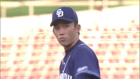 中日ドラフト3位・岡野祐一郎、4回2被弾4失点…「鈴木誠也選手を2回とも出してしまった。注意する打者を抑えられなかった」【投球結果】