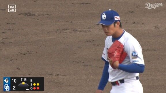 中日・根尾昂、今日はイニング途中からの登板