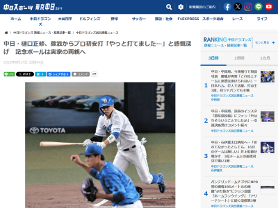 中日・樋口正修が思いを語る