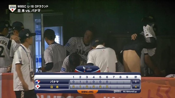 野球U18高校日本代表、パナマ代表に4-1で雨天コールド勝ち 日本の4番・石川昂弥の勝ち越し3ランで試合を決める【動画】