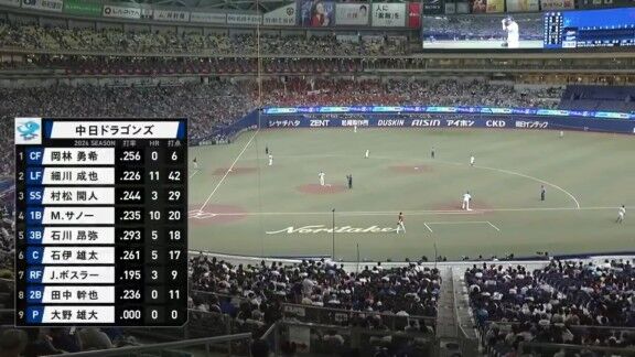 中日ドラゴンズ、今日は“完売御礼”