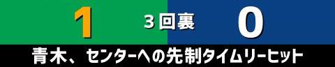 9月24日(金)　セ・リーグ公式戦「ヤクルトvs.中日」【試合結果、打席結果】　中日、0-3で敗戦…　ヤクルト投手陣から1点も奪えず完封負け…