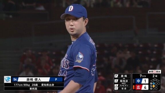 中日・藤嶋健人が無失点ピッチング！！！