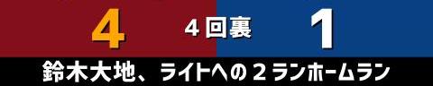 6月10日(木)　セ・パ交流戦「楽天vs.中日」【試合結果、打席結果】　中日、2-6で敗戦…　楽天に敗れて再び交流戦首位陥落…