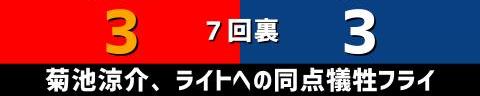 7月31日(日)　セ・リーグ公式戦「広島vs.中日」【試合結果、打席結果】　中日、6-5で勝利！　壮絶すぎるシーソーゲームを制して後半戦3連勝！！！