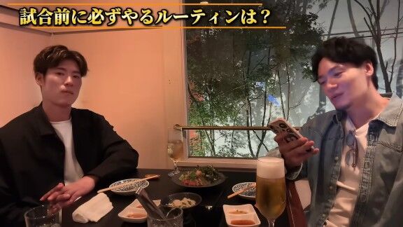 Q.試合前に必ずやるルーティンは？ → 中日・上林誠知が明かす