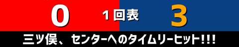 8月18日(木)　セ・リーグ公式戦「広島vs.中日」【試合結果、打席結果】　中日、6-1で勝利！　初回先制、中押し、ダメ押し！投打噛み合い連敗ストップ！！！