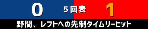 8月19日(木)　セ・リーグ公式戦「中日vs.広島」【試合結果、打席結果】　中日、1-3で敗戦…　投手陣が粘りを見せるも援護できず、連勝ストップ…